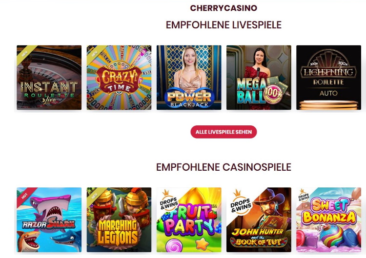 Cherry Casino Spiele