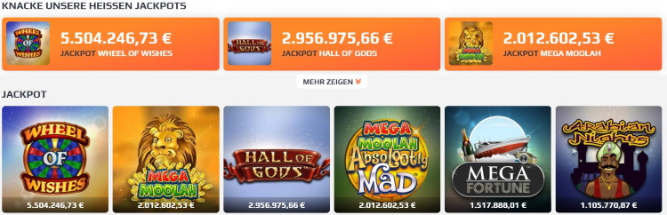 NetBet Jackpot Automaten