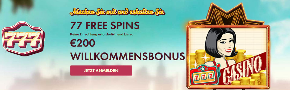 777 Casino Bonus Banner